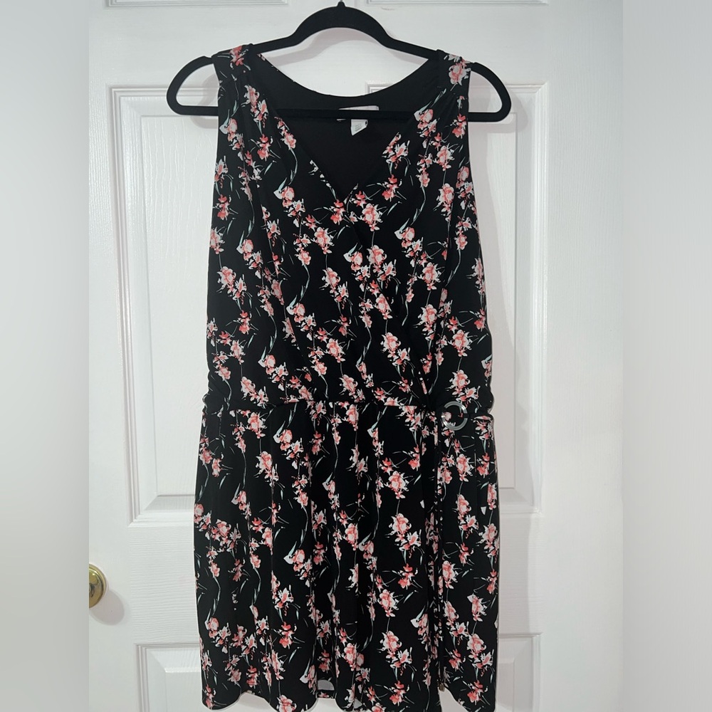 WHBM Faux Wrap Floral Romper